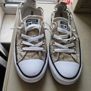 Snake print converse